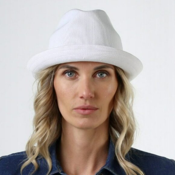 Kangol Knit Fedora-style Hat Houndstooth Jacquard Tropic Player Large - Picture 15 of 16